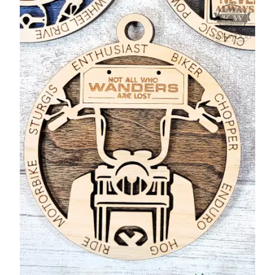 Personalized motorcycle ornament perfect for gift biker