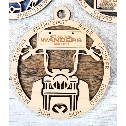 Personalized motorcycle ornament perfect for gift biker