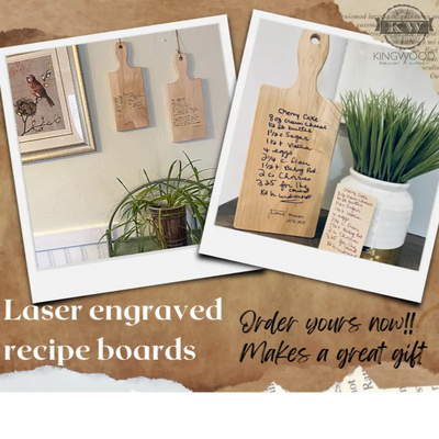 Personalized recipe board - from your old handwritten
