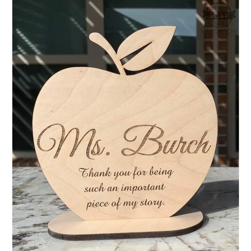 Teacher apple - appreciation gift children, custom, gift,