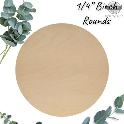 Unpainted baltic birch craft round blanks 3d laser cut, add