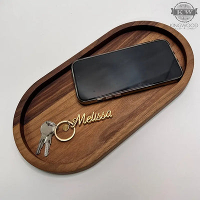 Walnut catch-all tray _label_new, accessory, alberta,