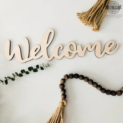 Welcome cutouts from 1/4” maple plywood cnc, home,