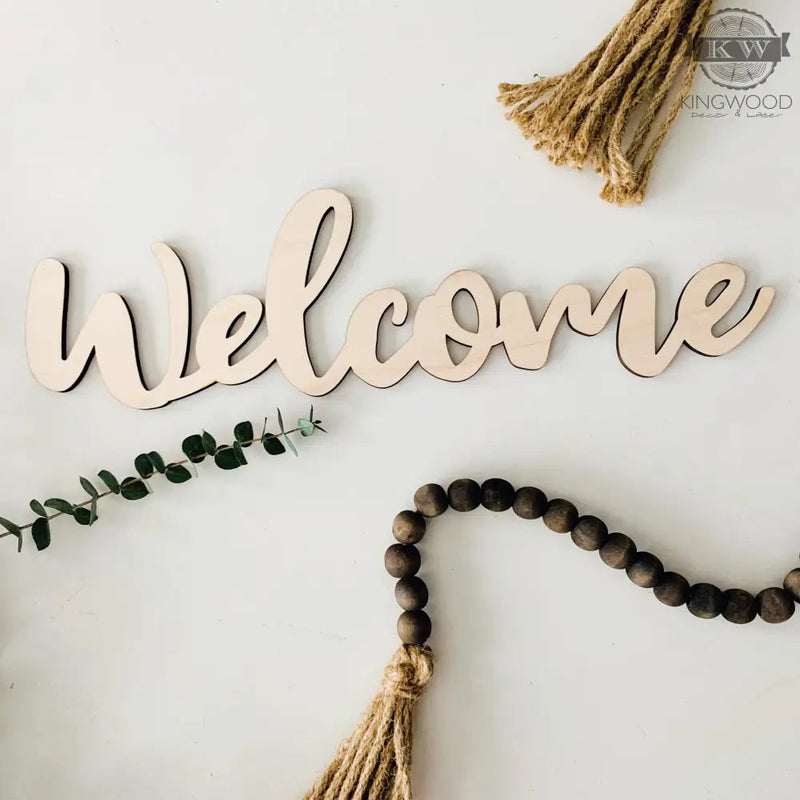 Welcome cutouts from 1/4” maple plywood cnc, home,