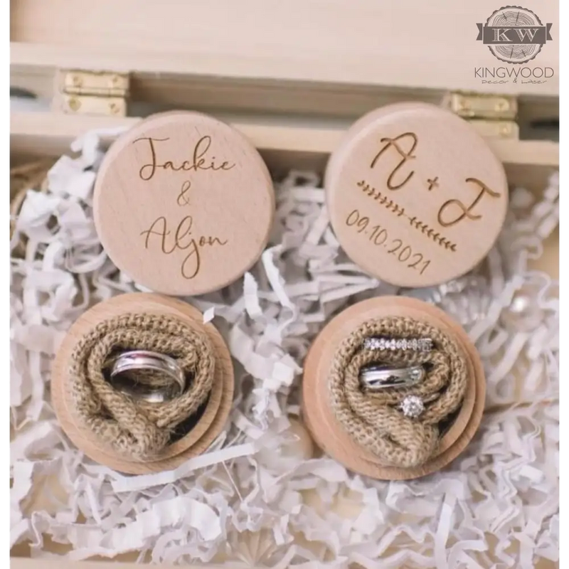 Wooden ring boxes custom, engrave, engraving, gift, gifts